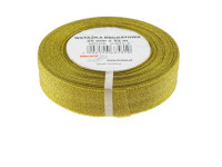 Wstążka brokatowa złota 25mmx22m WB25-1 Brewis